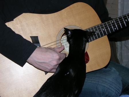 Anakin aime beaucoup jouer de la guitare !!!